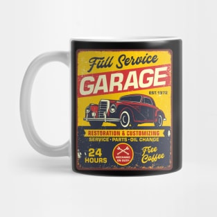 Retro Vintage Automotive Tin Sign Mug